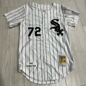 Throwback 1993 Carlton Fisk Chicago White Sox Jersey